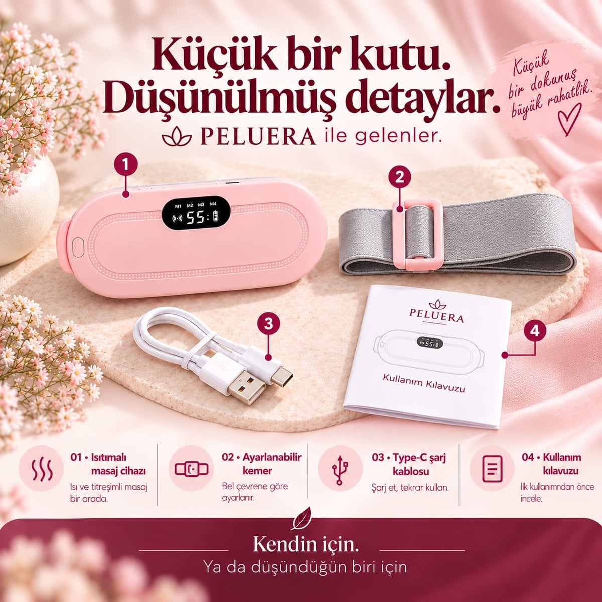 Peluera™ Şarjlı Konfor Kemeri