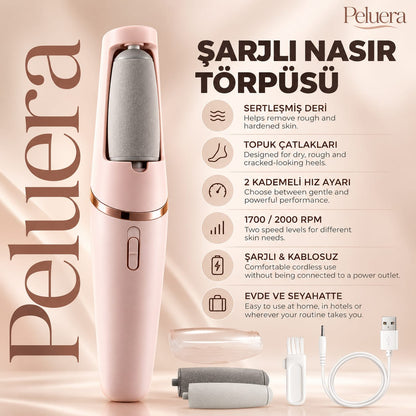 Peluera™ Şarjlı Nasır Ve Topuk Törpüsü