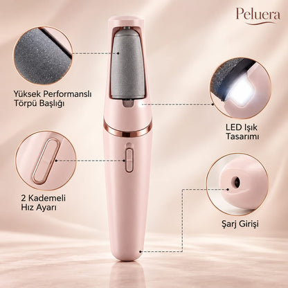 Peluera™ Şarjlı Nasır Ve Topuk Törpüsü
