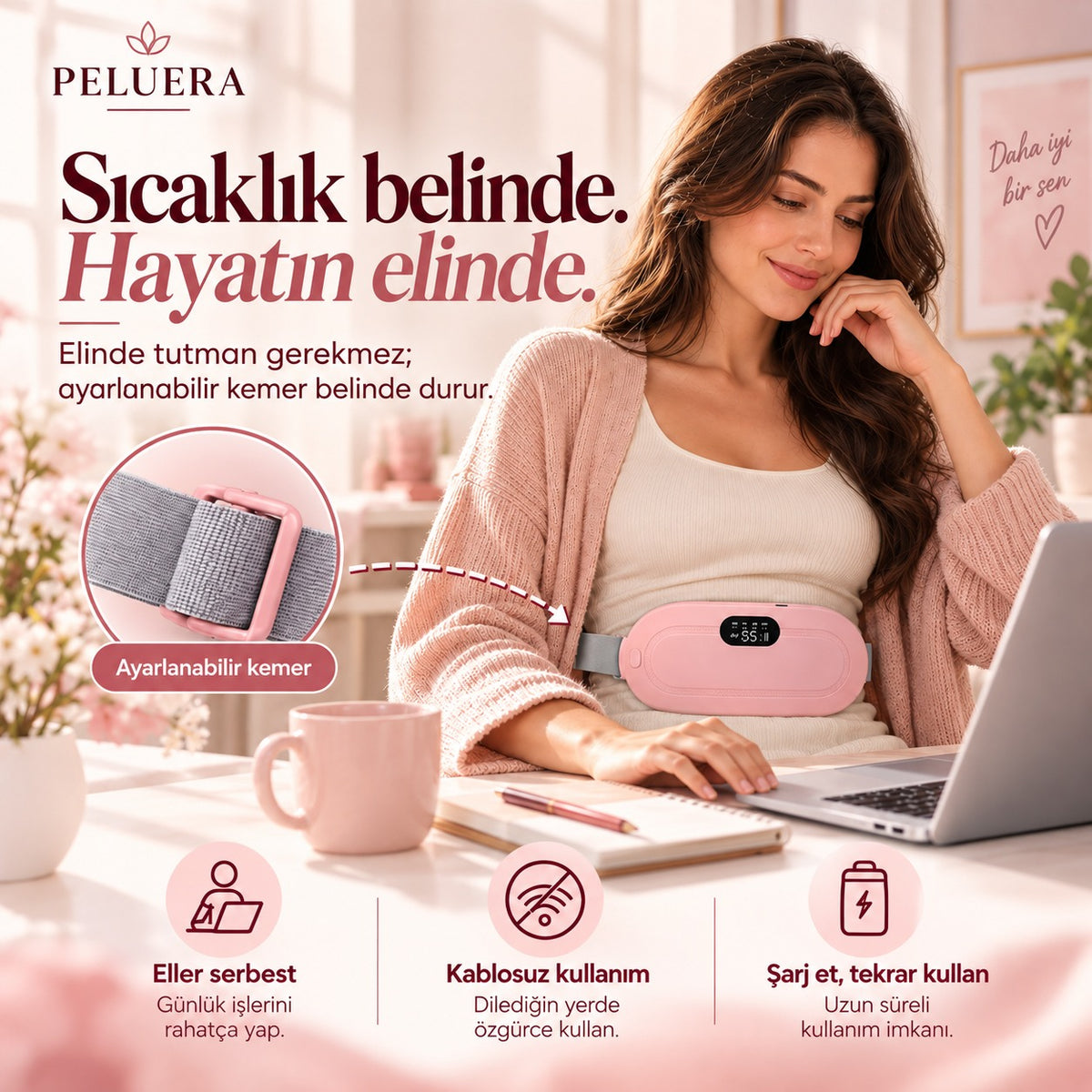 Peluera™ Şarjlı Konfor Kemeri